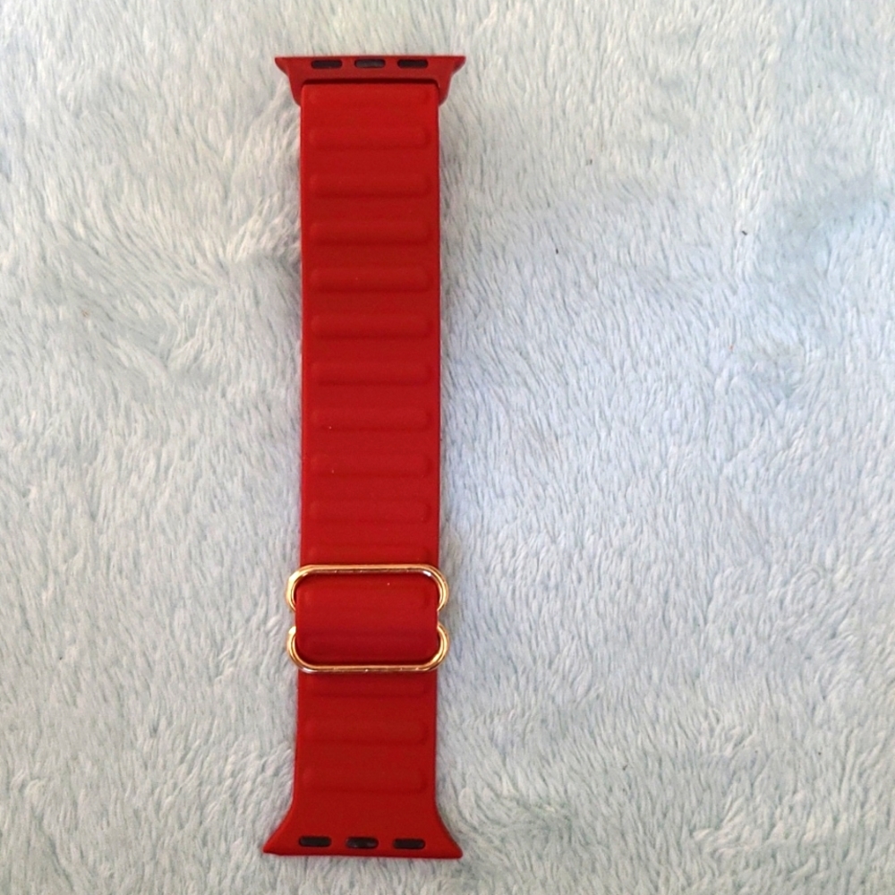 Apple Watch Band Silicone Wine Red size 38/40 mm. Nwt